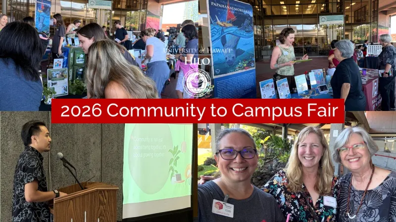 At UH Hilo's Fall 2026 Community to Campus Fair, 25 local groups arrive to give students their full support