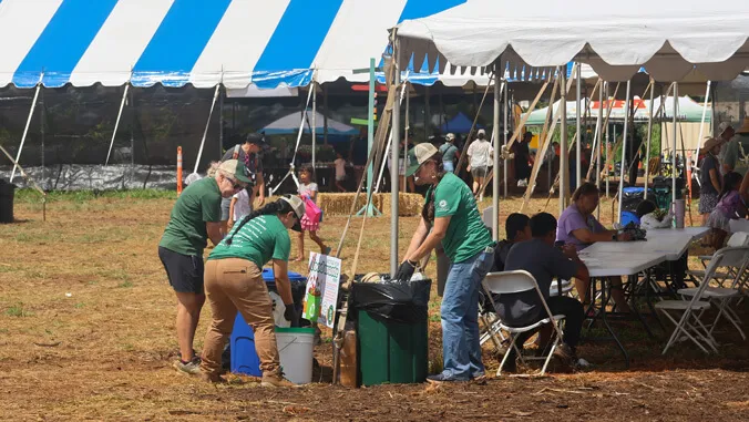 UH Mnoa's zero-waste effort at Hawaii State Farm Fair