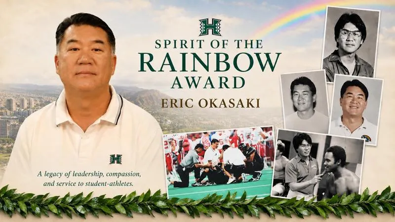 UH Athletics Announces Eric Okasaki as Recipient of the Spirit of the Rainbow Award