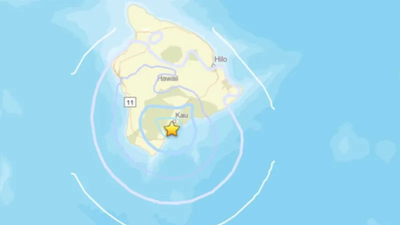 Magnitude-4.0 quake south of Phala rumbles Big Island