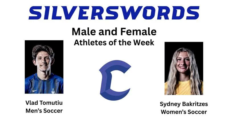 Tomutiu, Bakritzes Named Silversword Athletes of the Week