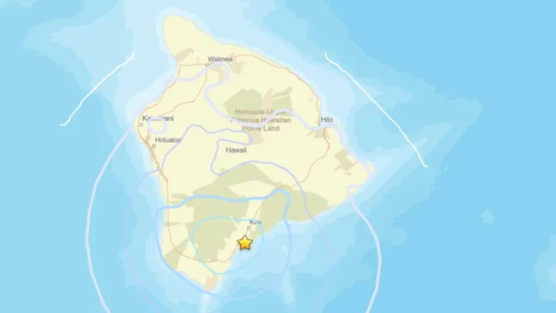 Magnitude-4.1 shaker near Phala rocks Big Island