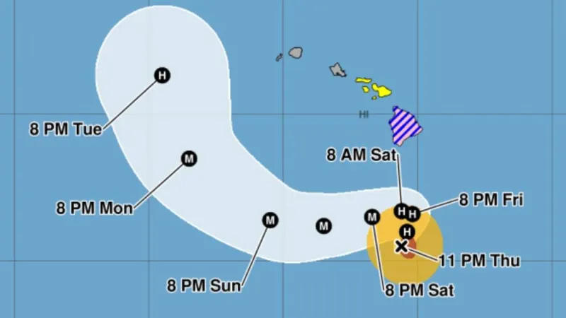 Hurricane Nolo continues to churn about 240 miles south of South Point