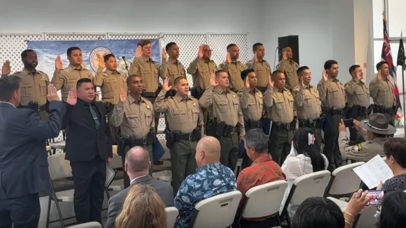 18 deputy sheriffs sworn in, including 5 assigned to Big Island sheriff divisions in Hilo, Kona