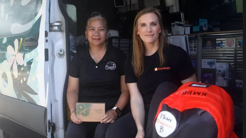 Mobile medical van with 4-wheel drive serves rural Ka after Hurricane Lowell shutters health center