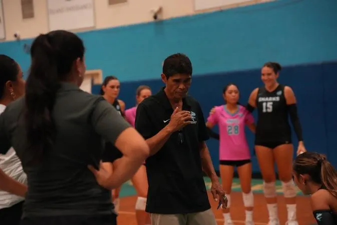 Sharks Fall to Vanguard in Three Sets at Home