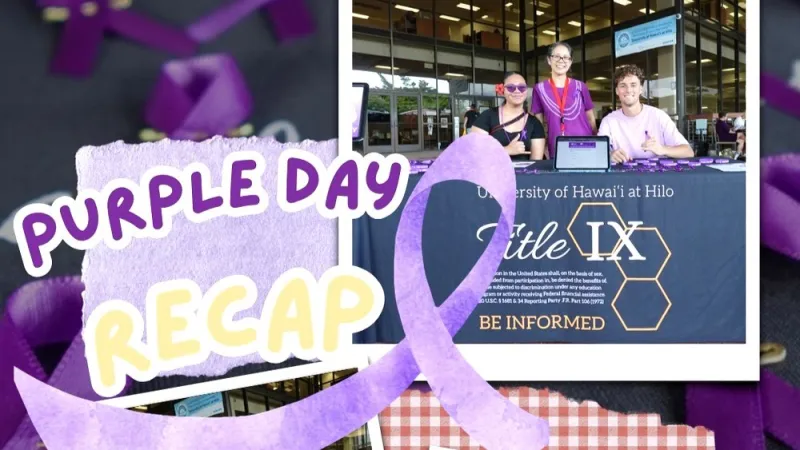 UH Hilo Wear Purple Day event raises awareness about domestic and dating violence