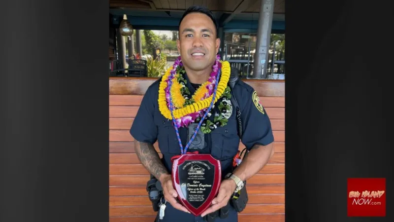 Kona police officer honored for helping scam victim recover $60K