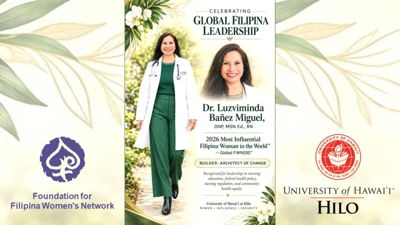UH Hilo Associate Professor of Nursing Luzviminda Miguel receives international award