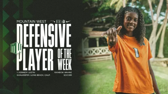 Rainbow wahine goalkeeper named Mountain West Defensive Player of the week