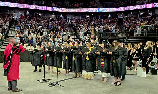 Speaker to grads: We don't arrive here alone