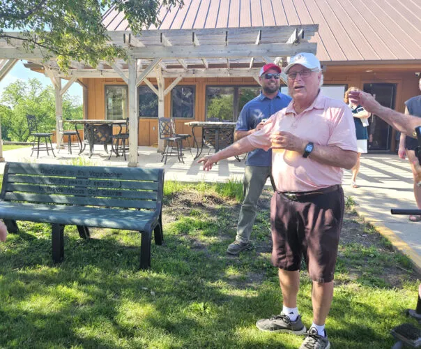 Stu Vogelbacher honored for 50 years volunteer service to Briggs Woods Golf Course