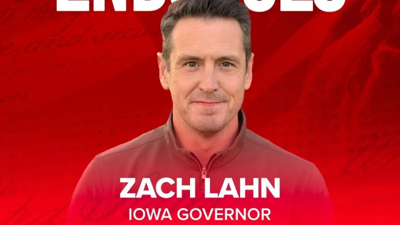 Turning Point USA endorses Zach Lahn for Iowa Governor
