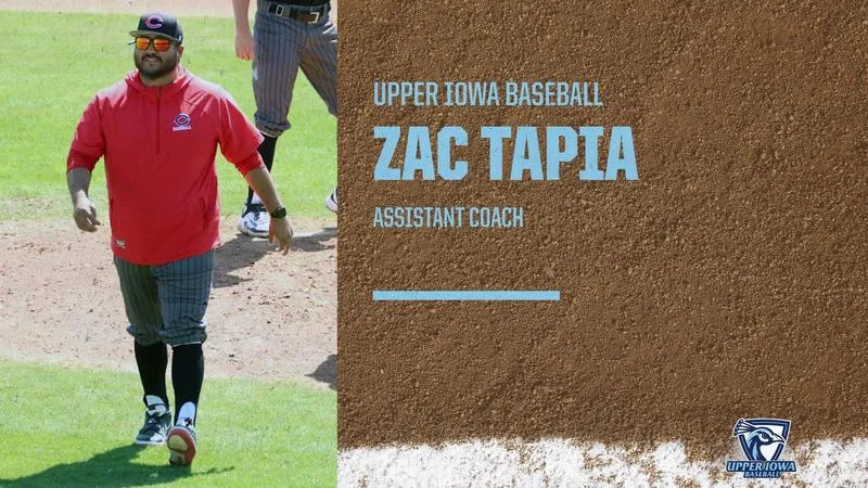 Tapia takes assistant coach role on Upper Iowa baseball staff