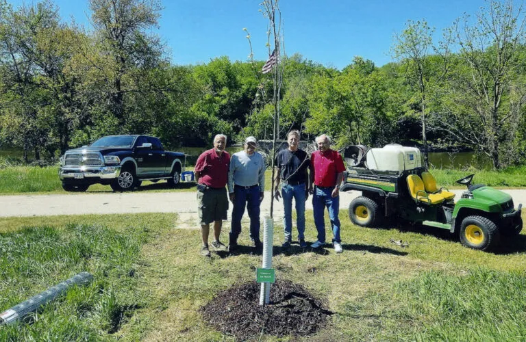 Tree planted to honor Newsum