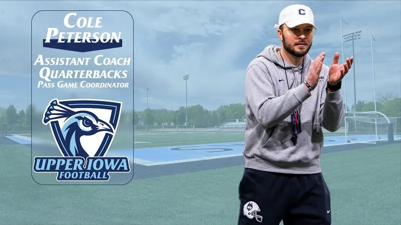 Cole Peterson joins Upper Iowa football as Quarterbacks Coach/Pass Game Coordinator