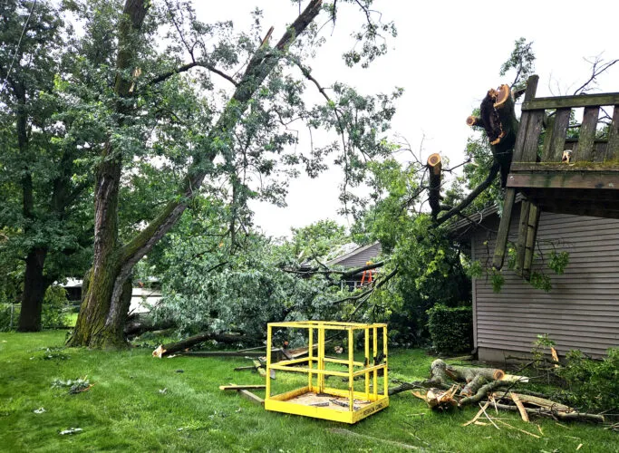 Early morning storms create flooding, debris to clean up in the city and rural areas