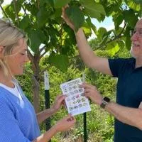 Bingo cards help visitors identify trees, plants, along Riverwalk in Mason City