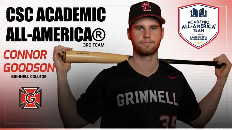 GC baseball team's Connor Goodson becomes just 28th GC student-athlete to earn Academic All-America recognition