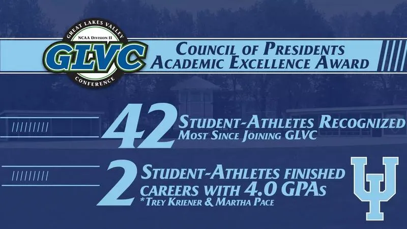 UIU registers 42 honorees on GLVC Council of Presidents' Academic Excellence Award