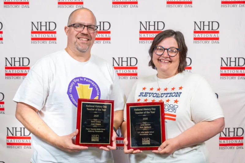 Ann Jackson one of two recipients of the 2026 NHD Teacher of the Year Award