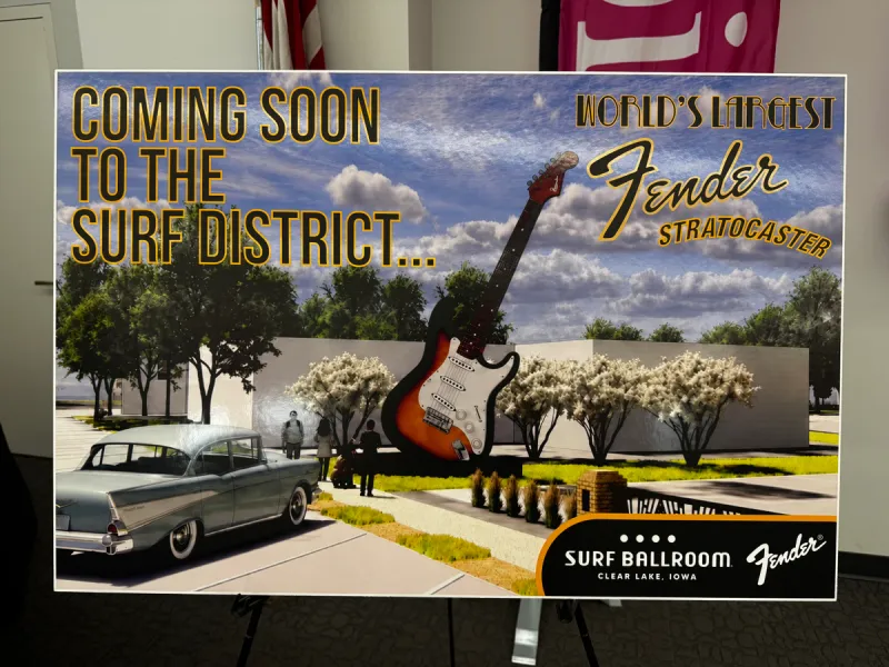 Clear Lake Wins $50,000 T-Mobile Hometown Grant to Build World's Largest Buddy Holly Guitar