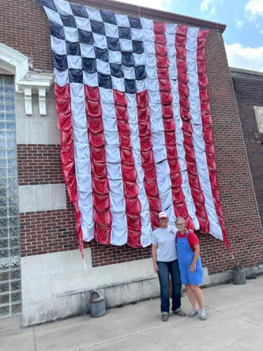 Unique flag on display
