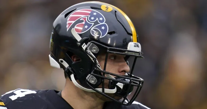 The story behind Iowa's military appreciation helmet decals, a program staple since 2011