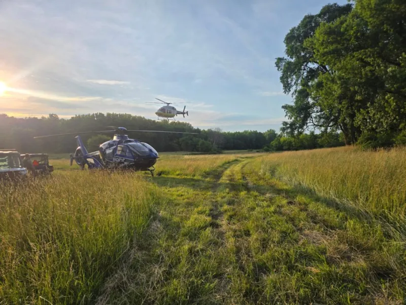 Two injured in UTV crash near Rhodes