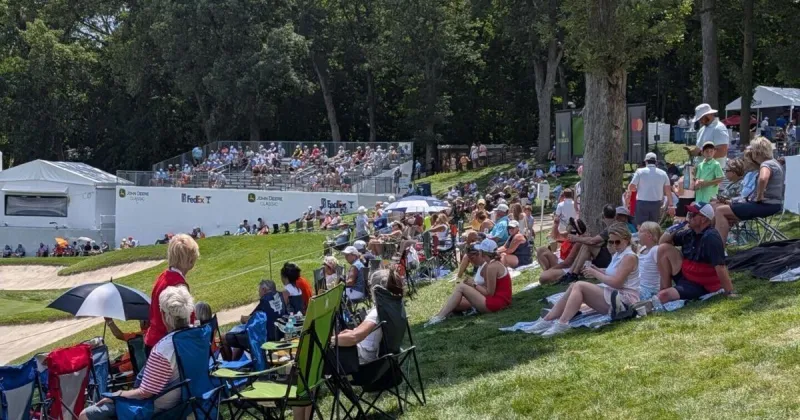 Fans mark the final day of the 2026 John Deere Classic