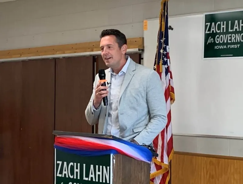 Candidate for governor Lahn makes first public speech since GOP convention