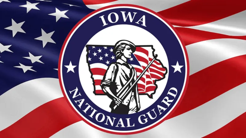Iowa National Guard hold send-off ceremony for soldiers deploying to D.C.