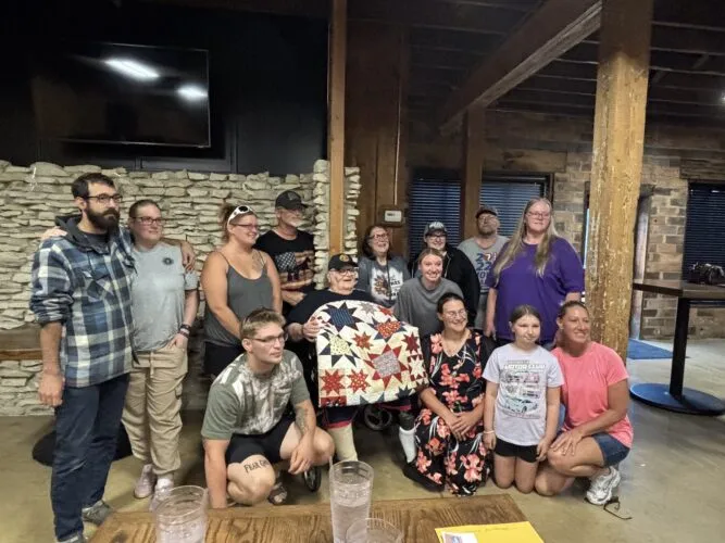 Quilters honor two local veterans