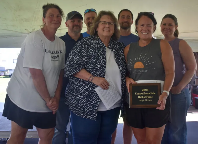 Angie Nelson inducted into Central Iowa Fair Hall of Fame