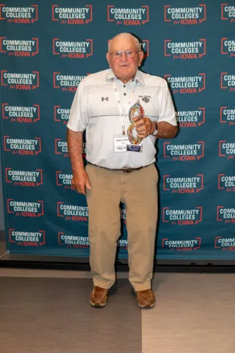 Chelesvig honored for 45 years at Iowa Central