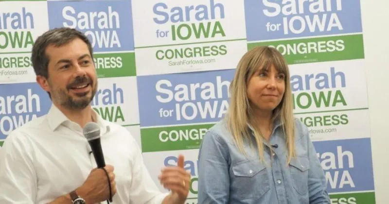 'Reach across the aisle': Pete Buttigieg campaigns with Sarah Trone Garriott