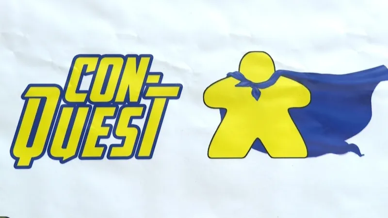 Setup underway for inaugural Con-Quest Comic Convention at Waterloo Convention Center