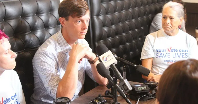Iowa governor candidate Rob Sand supports raising cigarette tax