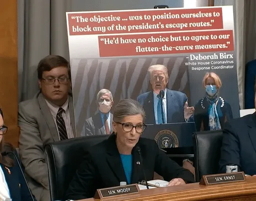 Ernst blasts Fauci's decision making during Senate hearing