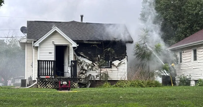 One person rescued from Harwood Avenue house fire Saturday morning