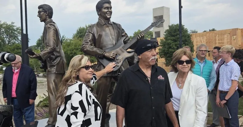 The Music Never Died: Statues of Buddy Holly, Ritchie Valens and the Big Bopper unveiled in Clear Lake