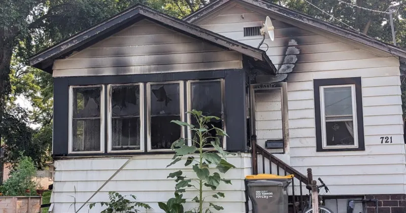 Mason City resident escapes house fire on Monday morning