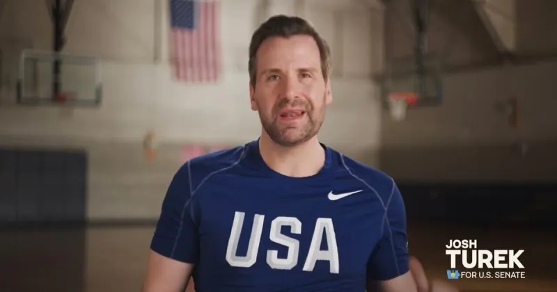 Turek draws on Olympic experience in first general election ad