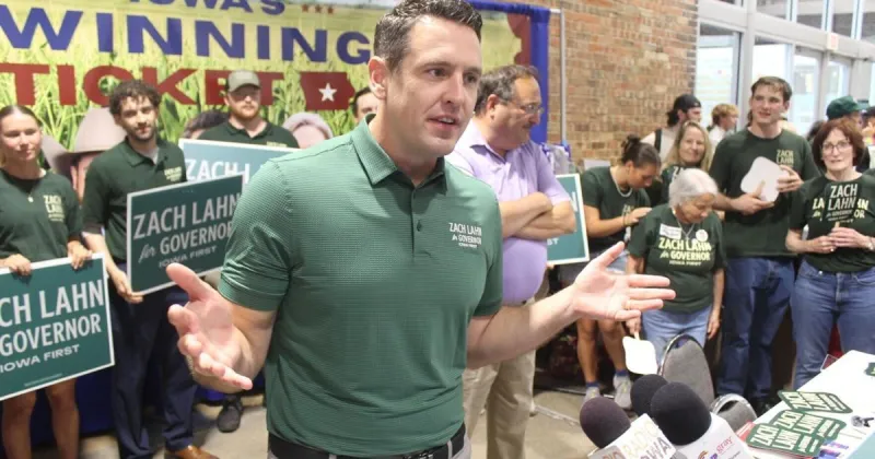 Lahn questions Sand's nonpartisan credentials in Iowa governor's race
