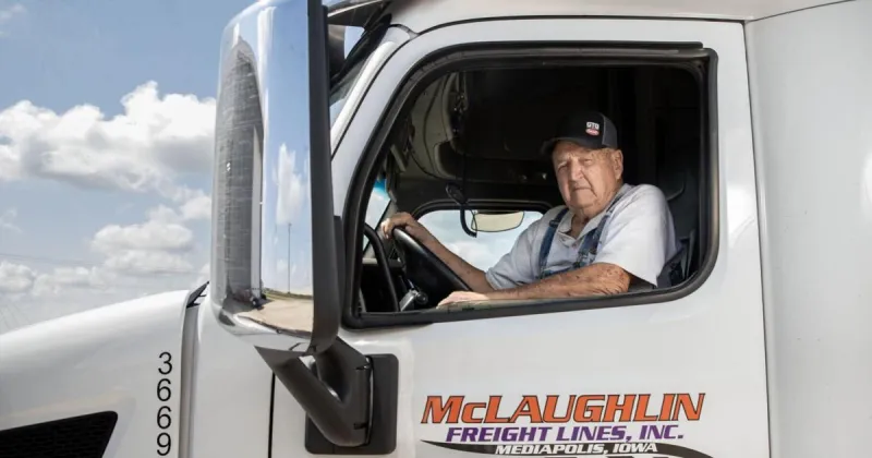 94-year-old Iowa trucker vies for Guinness record as oldest semi driver