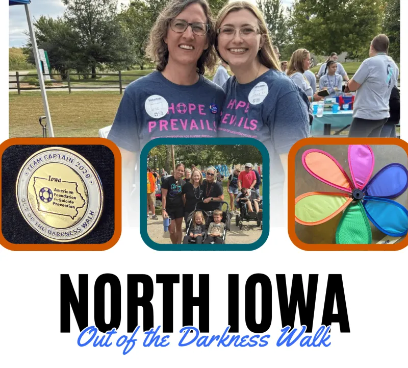 Mason City's Out of the Darkness Walk Set for Sept. 12 as Registration Tops 87 Participants