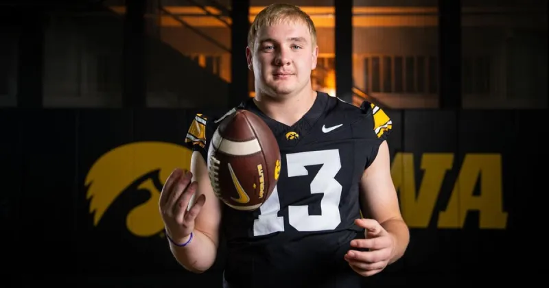 Cedar Falls native in the "thick of things" as Iowa looks for new defensive line stars