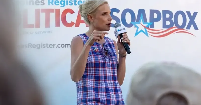 Ashley Hinson touts record, targets Josh Turek at Political Soapbox