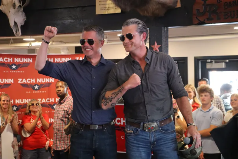 Pete Hegseth campaigns for Nunn, uses slurs and says troops dying is the 'cost' of fighting 'radical Islamist crazies' at Iowa State Fair