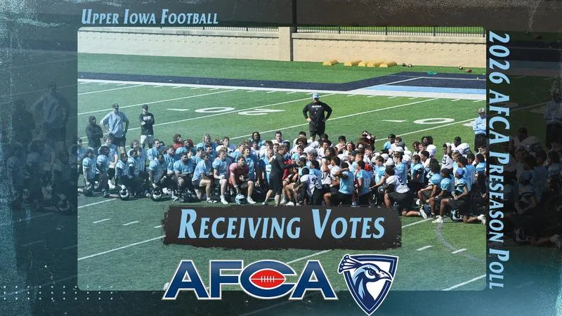 Peacock football receives votes in 2026 AFCA Preseason Poll